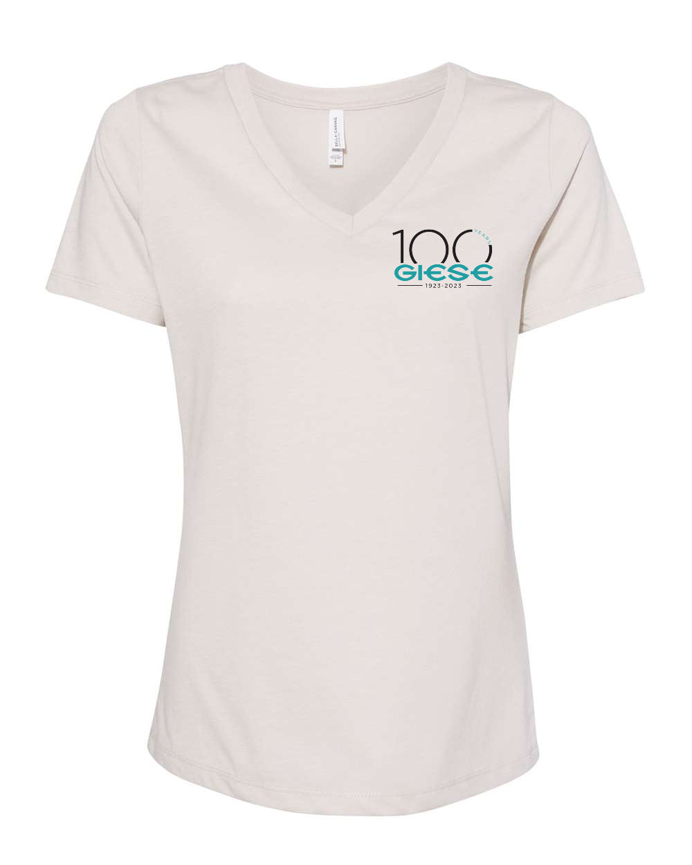 6405CVC- GIESE- Women's Relaxed Heather CVC V-Neck Tee