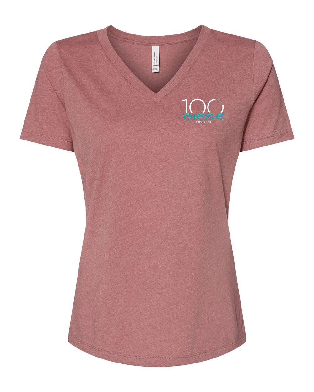6405CVC- GIESE- Women's Relaxed Heather CVC V-Neck Tee