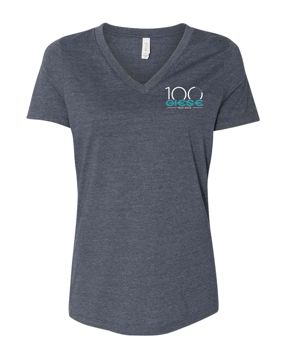 6405CVC- GIESE- Women's Relaxed Heather CVC V-Neck Tee