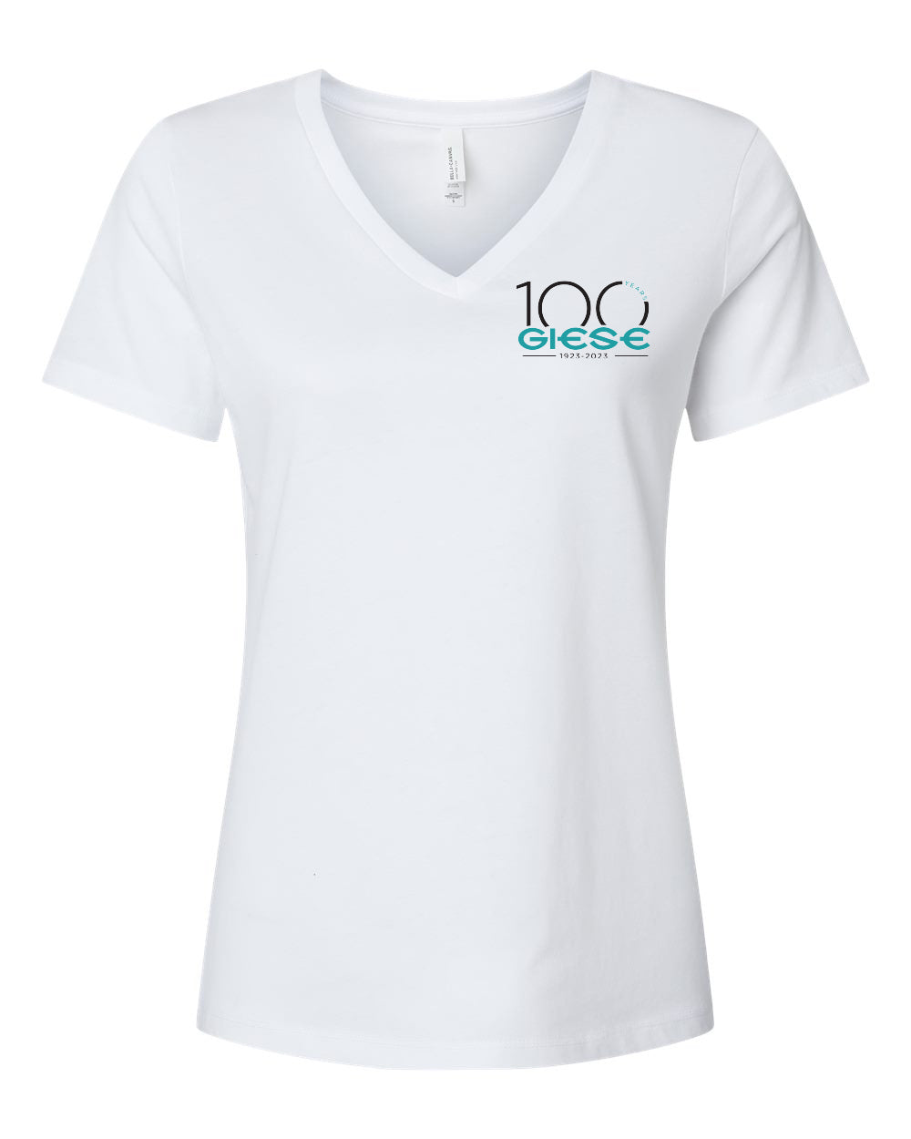 6405CVC- GIESE- Women's Relaxed Heather CVC V-Neck Tee