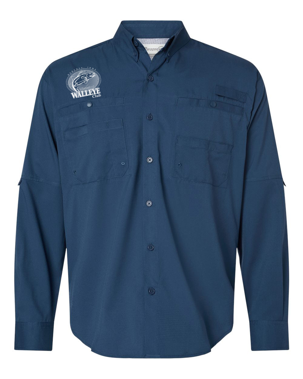 702- MISSISSIPPI WALLEYE CLUB- Men's Kitty Hawk Performance Fishing Shirt