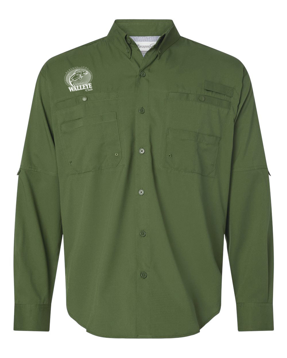 702- MISSISSIPPI WALLEYE CLUB- Men's Kitty Hawk Performance Fishing Shirt