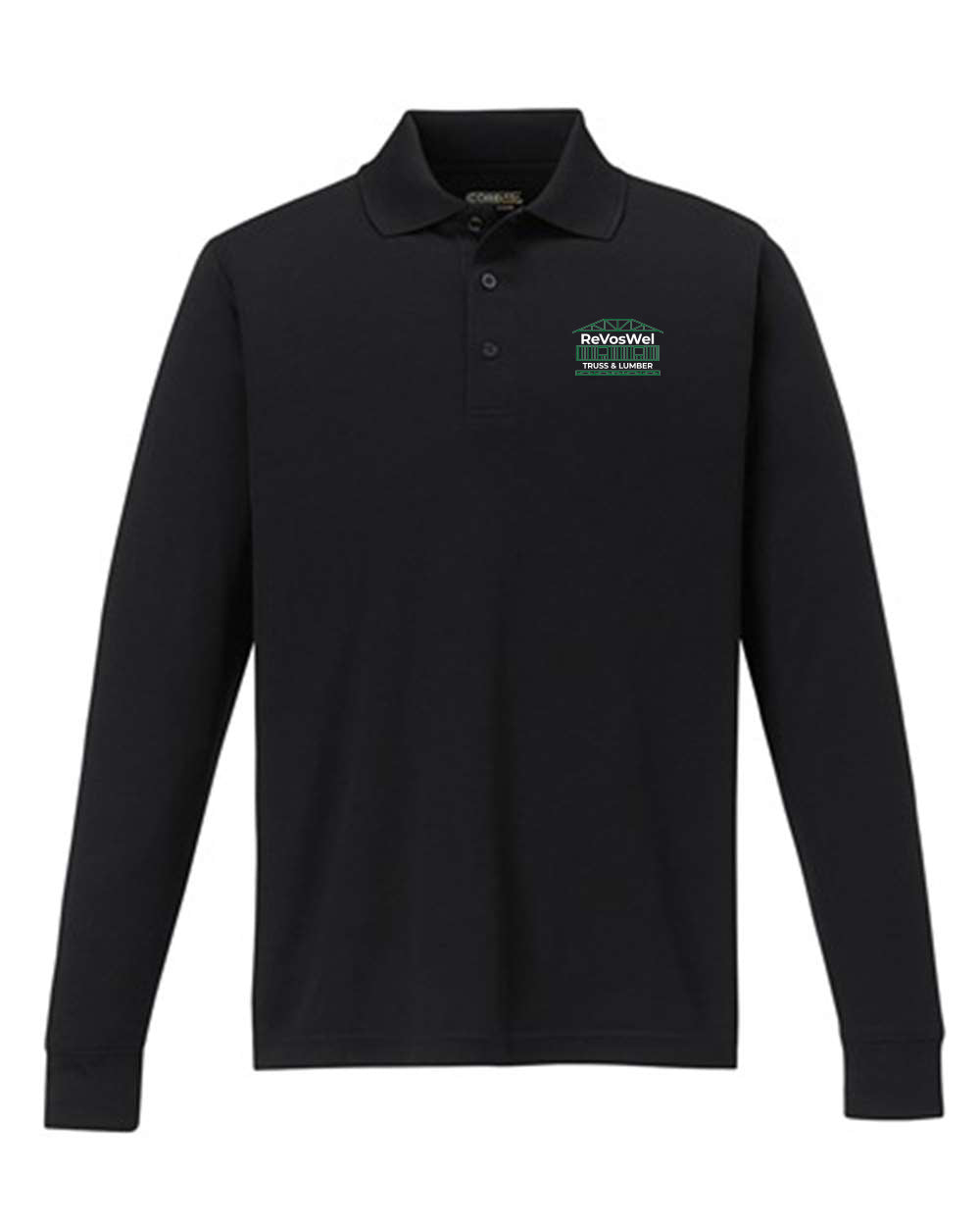 88192- REVOSWEL Men's Pinnacle Performance Long Sleeve Piqué Polo