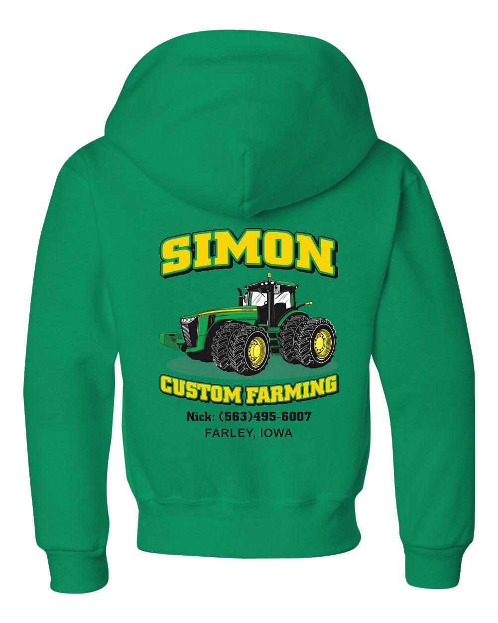 996Y- SIMON CUSTOM FARMING NuBlend® Youth Hooded Sweatshirt