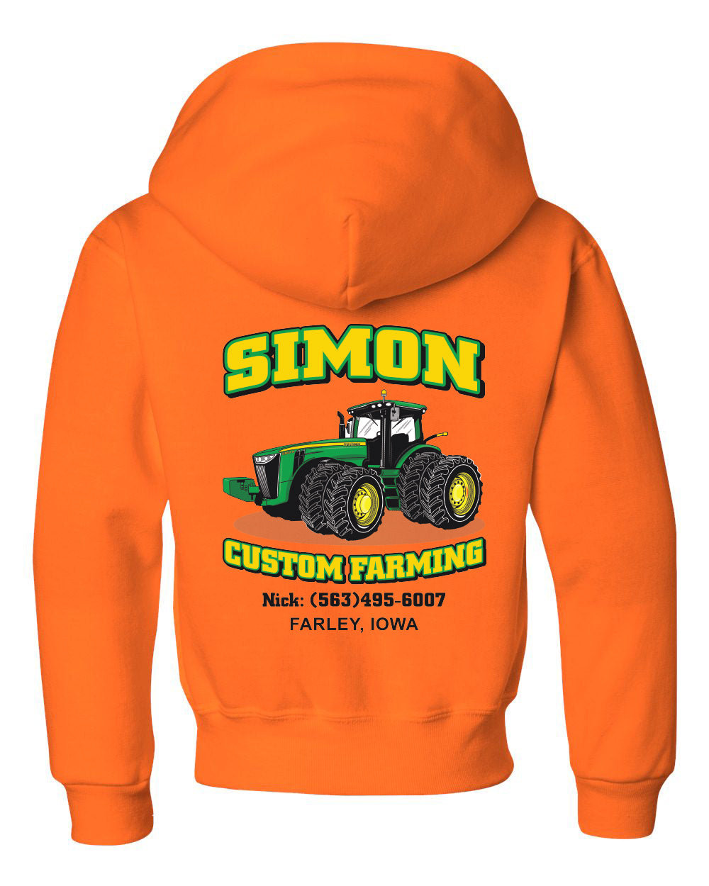 996Y- SIMON CUSTOM FARMING NuBlend® Youth Hooded Sweatshirt