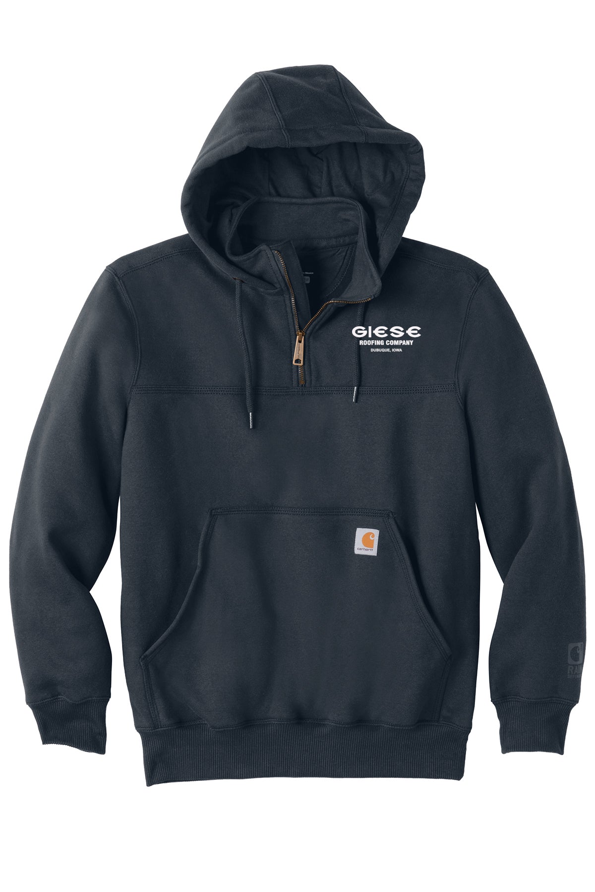 CT100617 - GIESE ROOFING- Carhartt ® Rain Defender ® Paxton Heavyweight Hooded Zip Mock Sweatshirt