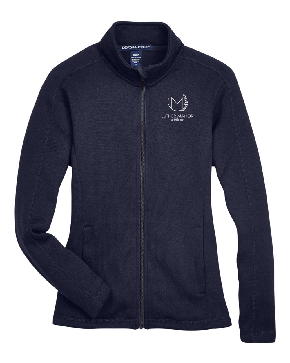 DG793W- LUTHER MANOR Women's Bristol Full-Zip Sweater Fleece Jacket
