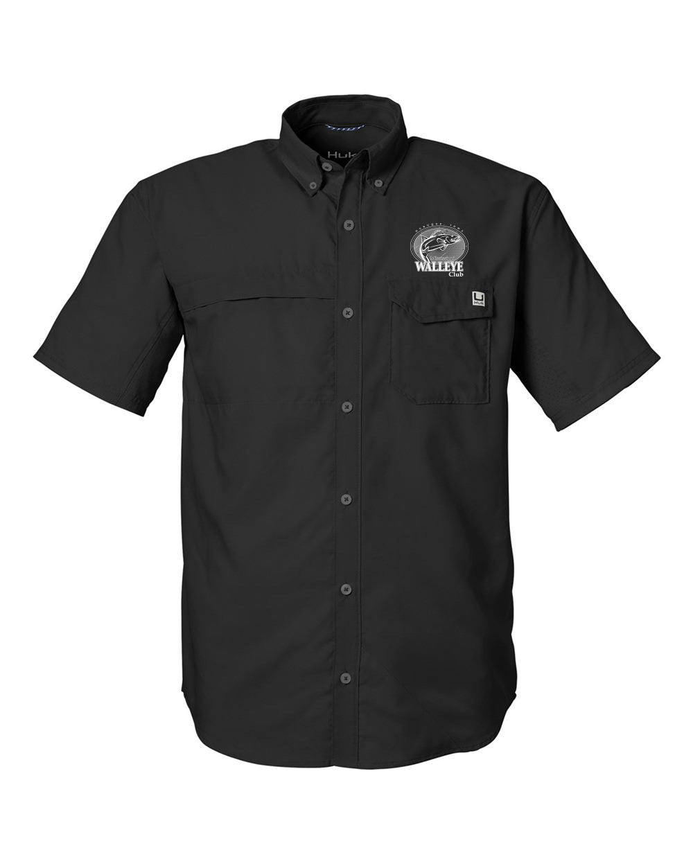 H150171- MISSISSIPPI WALLEYE CLUB - HUK Men's Tide Point Short Sleeve Shirt