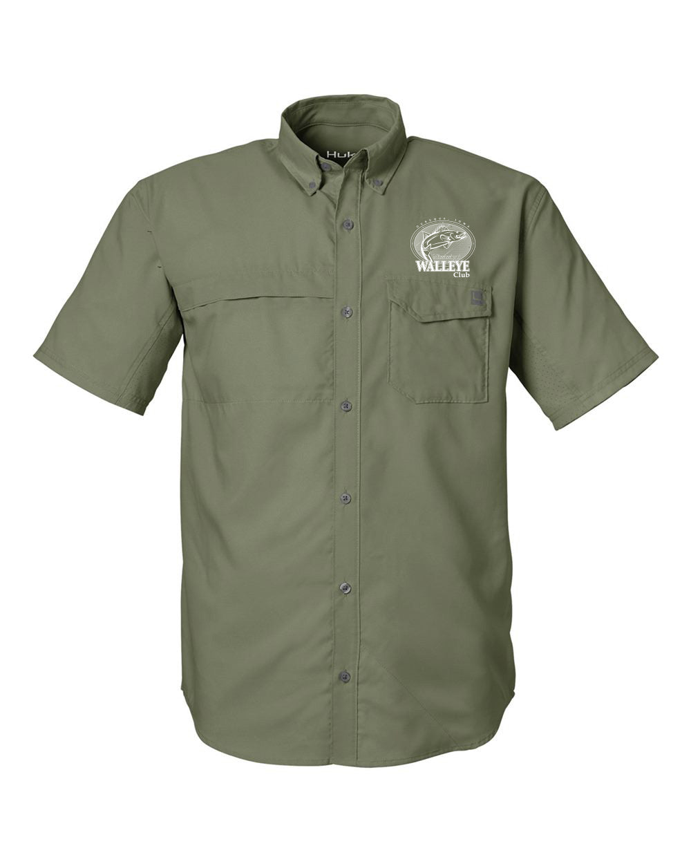 H150171- MISSISSIPPI WALLEYE CLUB - HUK Men's Tide Point Short Sleeve Shirt