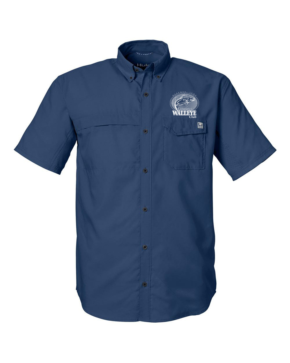 H150171- MISSISSIPPI WALLEYE CLUB - HUK Men's Tide Point Short Sleeve Shirt