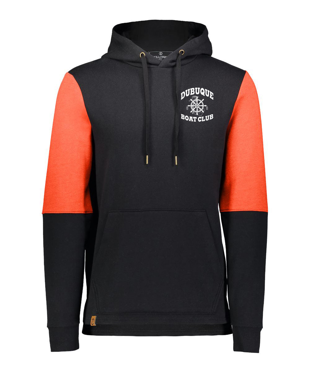 222581- DBQ BOAT CLUB- Holloway - All-American Team Fleece Colorblocked Hooded Sweatshirt