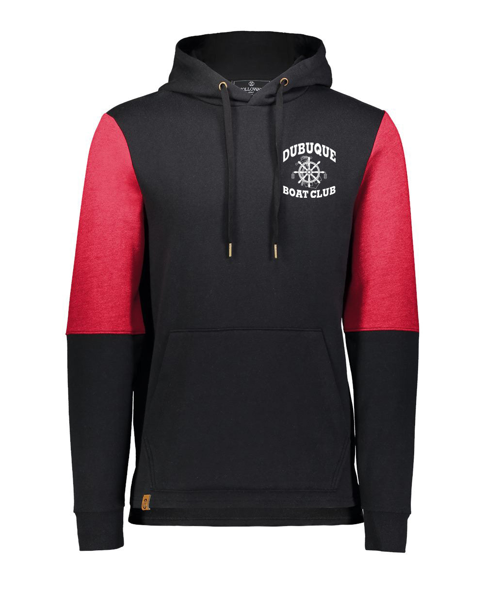 222581- DBQ BOAT CLUB- Holloway - All-American Team Fleece Colorblocked Hooded Sweatshirt