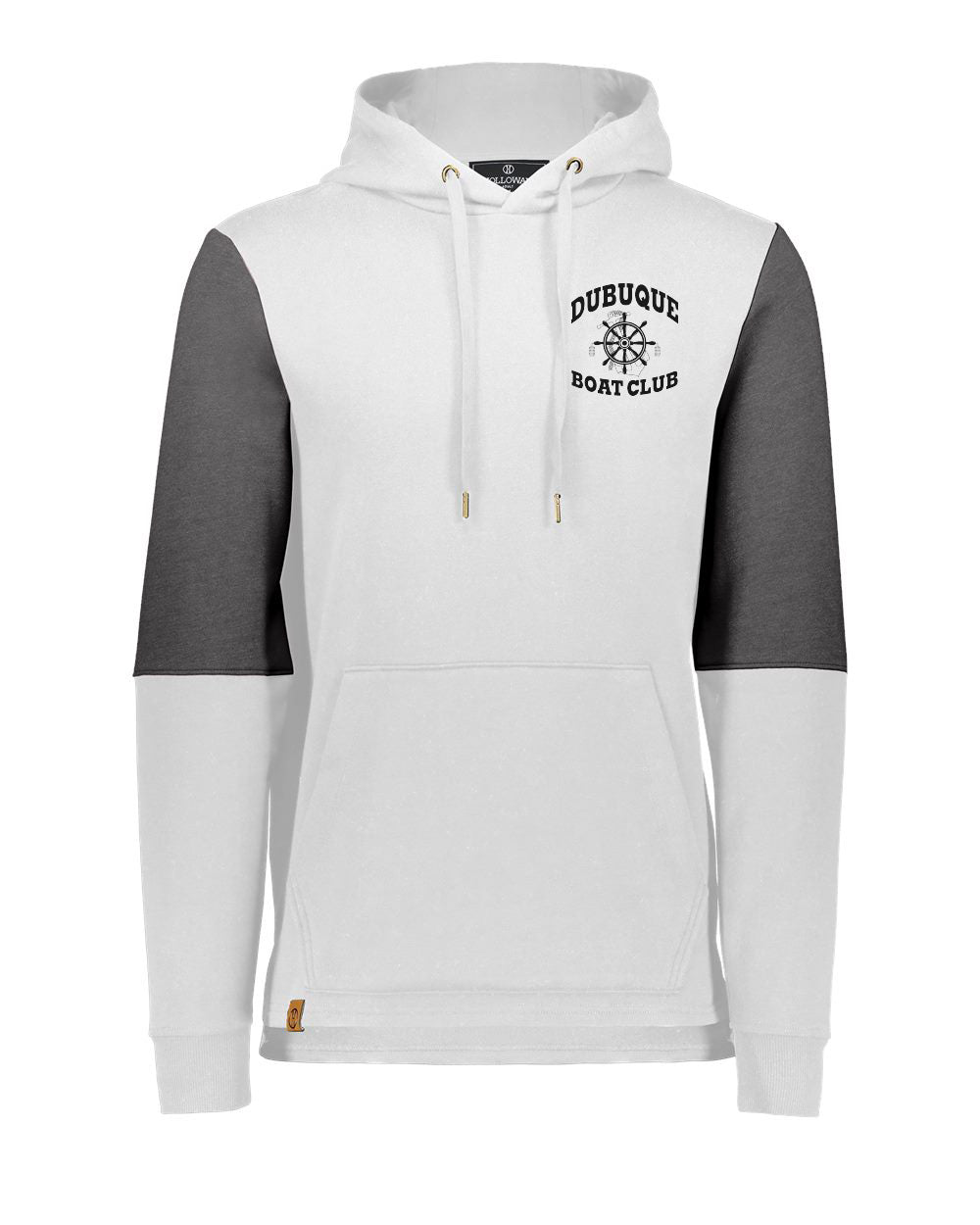 222581- DBQ BOAT CLUB- Holloway - All-American Team Fleece Colorblocked Hooded Sweatshirt