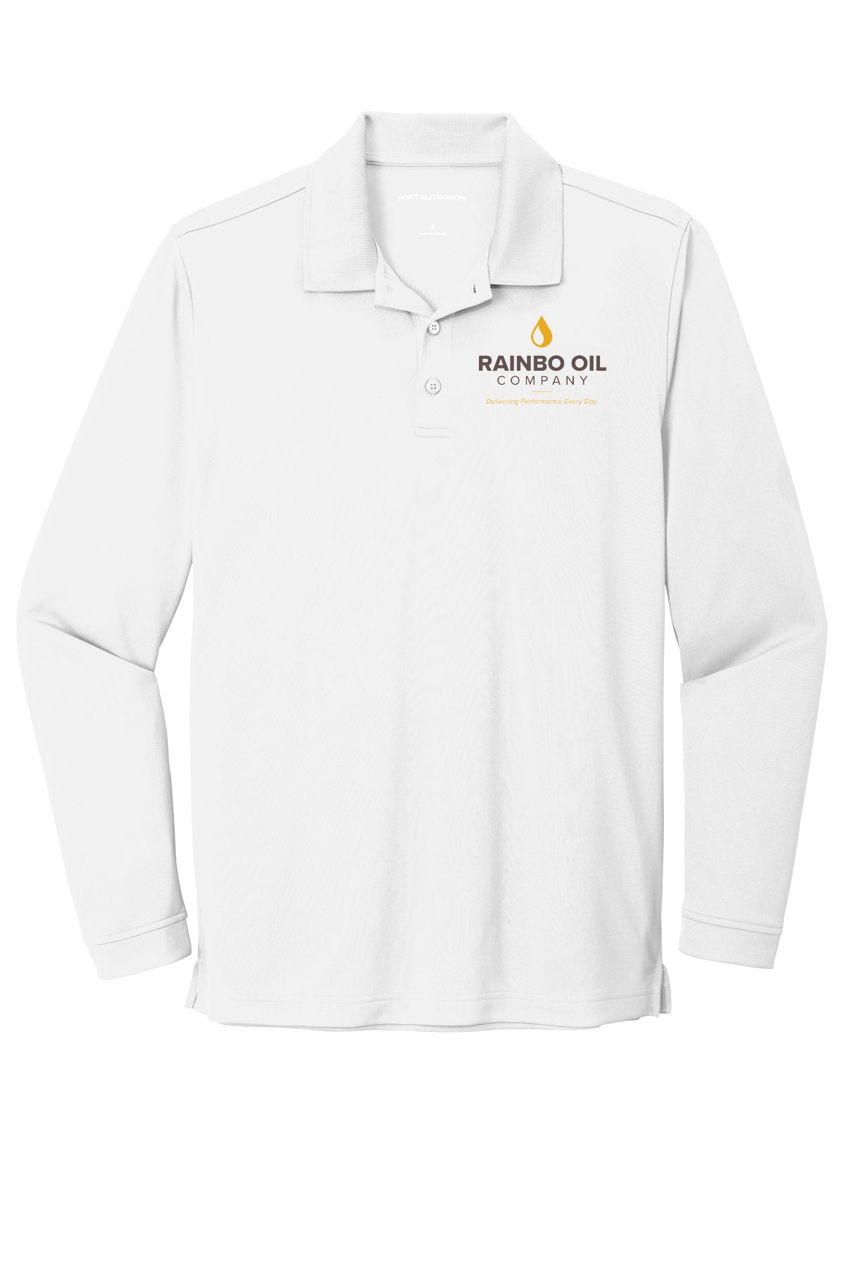K110LS- RAINBO OIL Dry Zone ® UV Micro-Mesh Long Sleeve Polo
