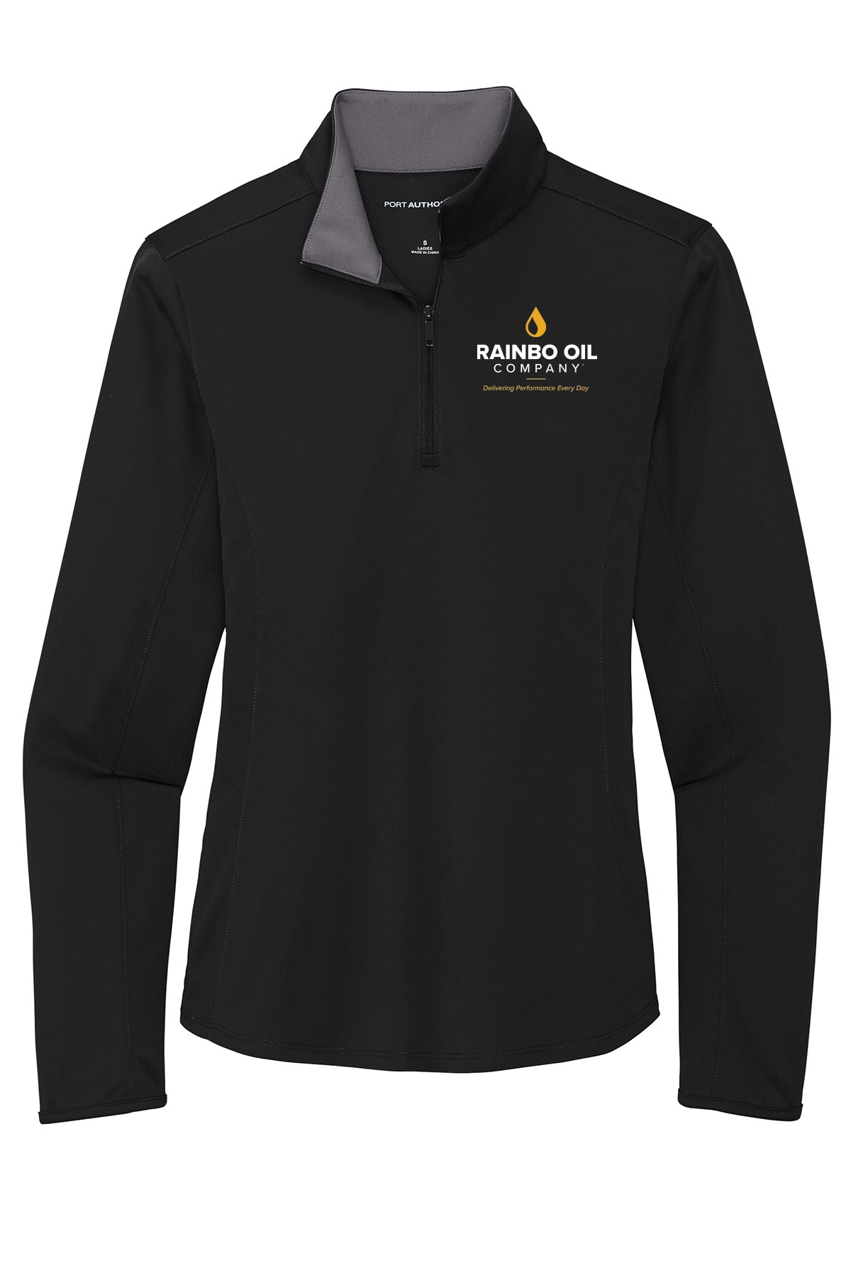 LK584- RAINBO OIL Ladies Silk Touch ™ Performance 1/4-Zip