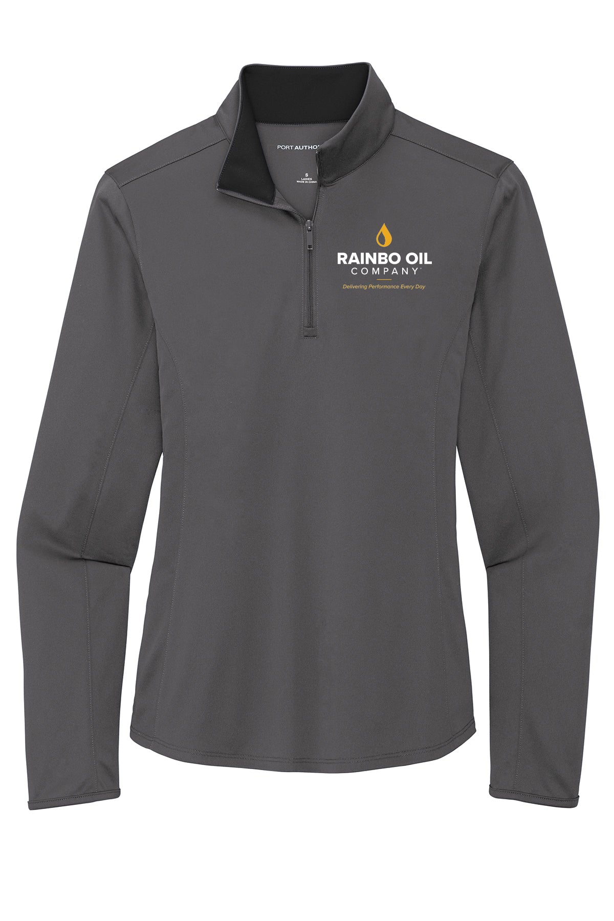 LK584- RAINBO OIL Ladies Silk Touch ™ Performance 1/4-Zip