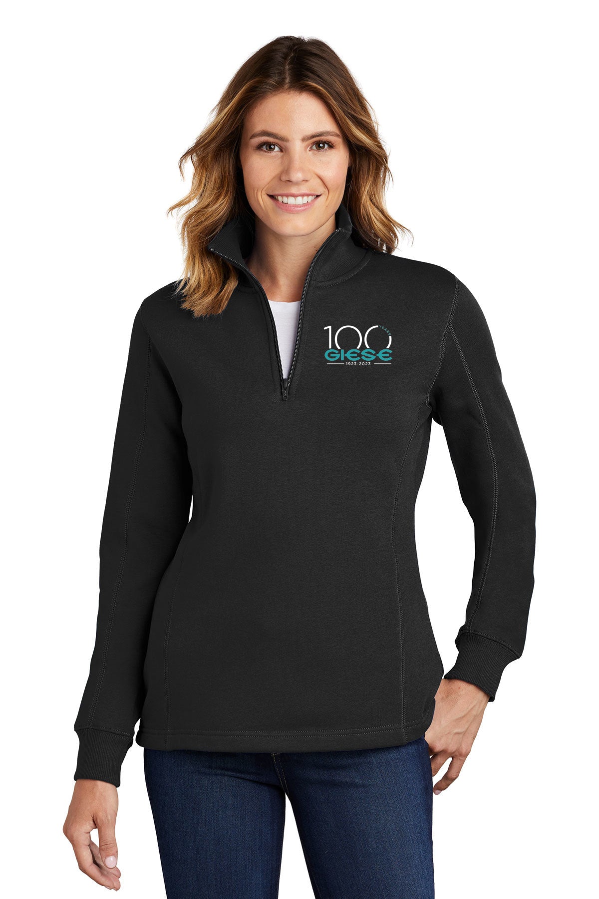 LST253- GIESE Sport-Tek® Ladies 1/4-Zip Sweatshirt
