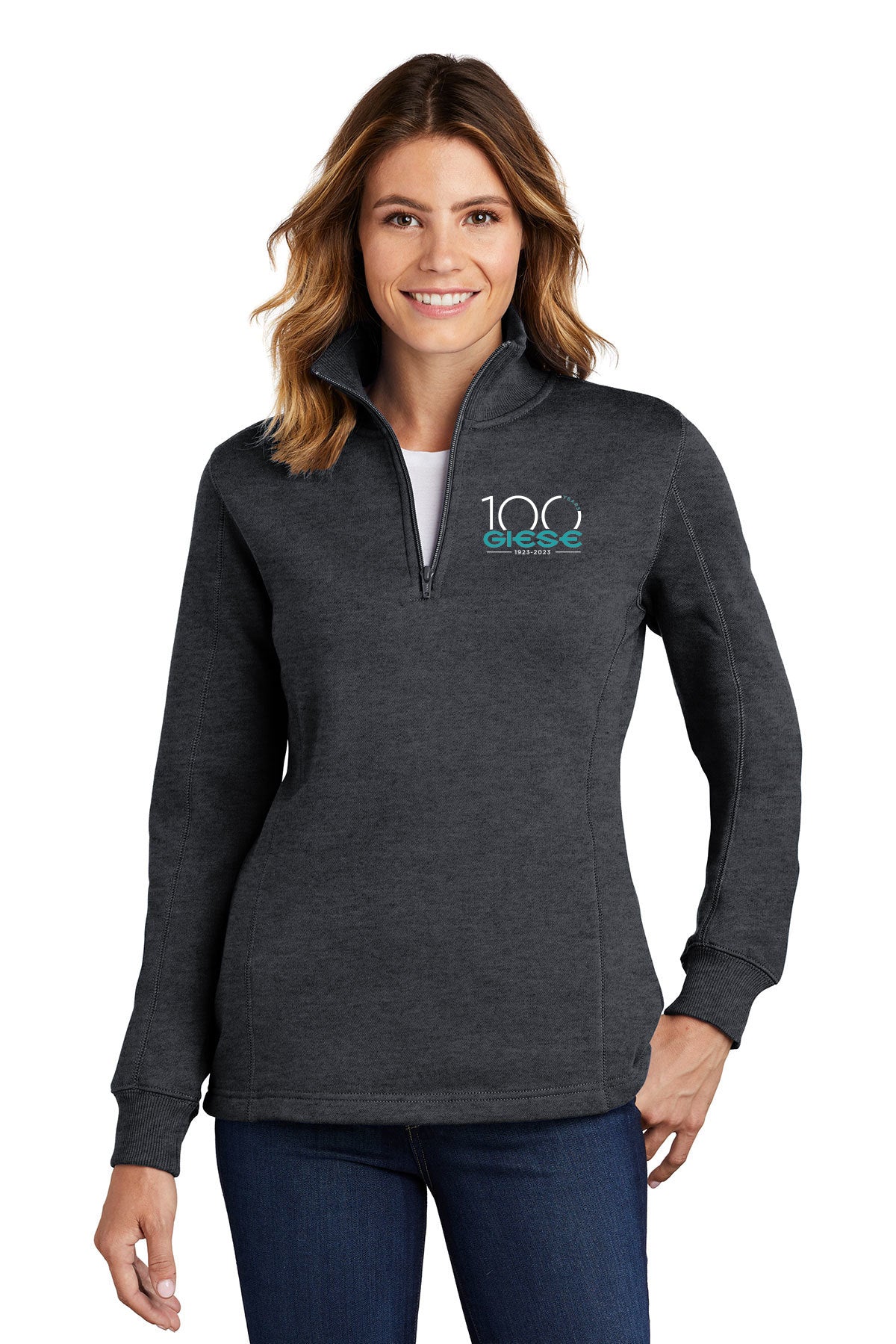 LST253- GIESE Sport-Tek® Ladies 1/4-Zip Sweatshirt