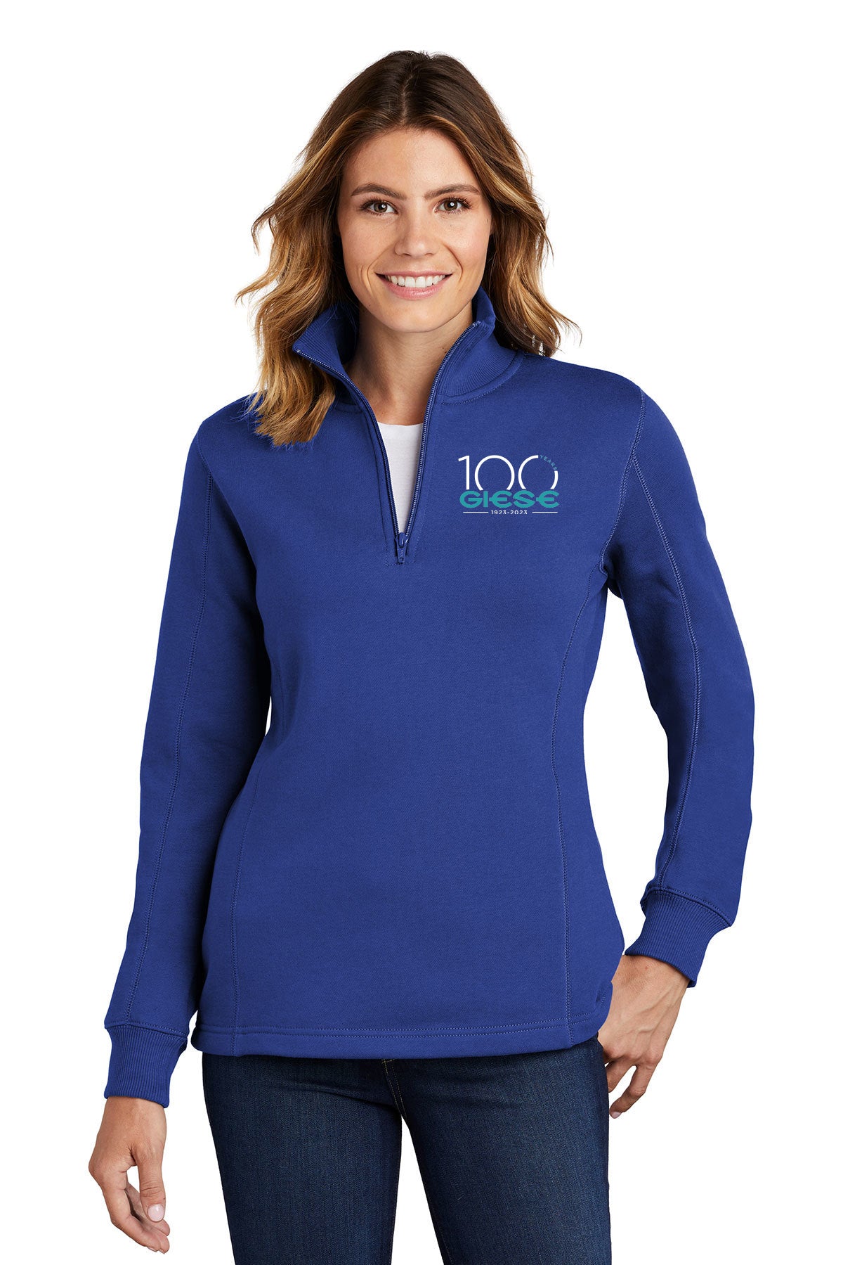 LST253- GIESE Sport-Tek® Ladies 1/4-Zip Sweatshirt