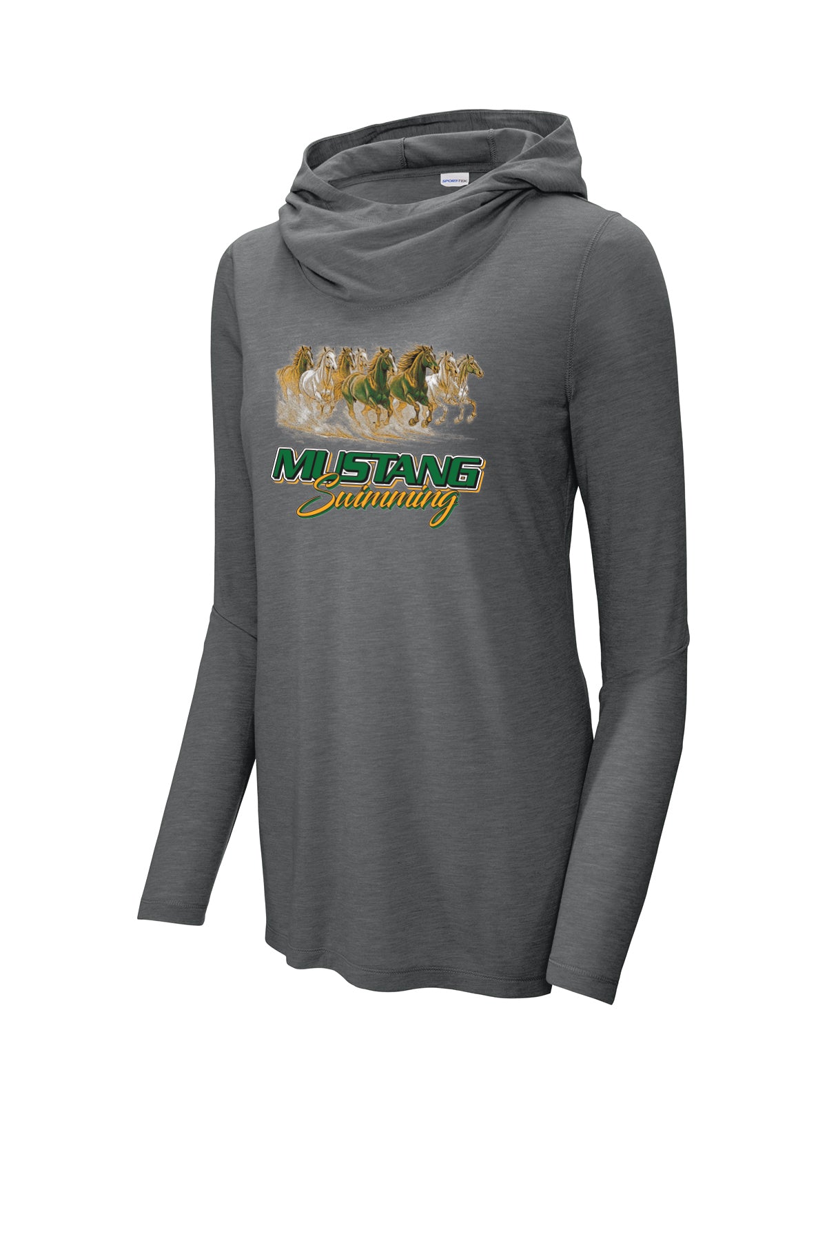 LST406- HEMPSTEAD SWIMMING Women's Tri-Blend Wicking Long Sleeve Hoodie