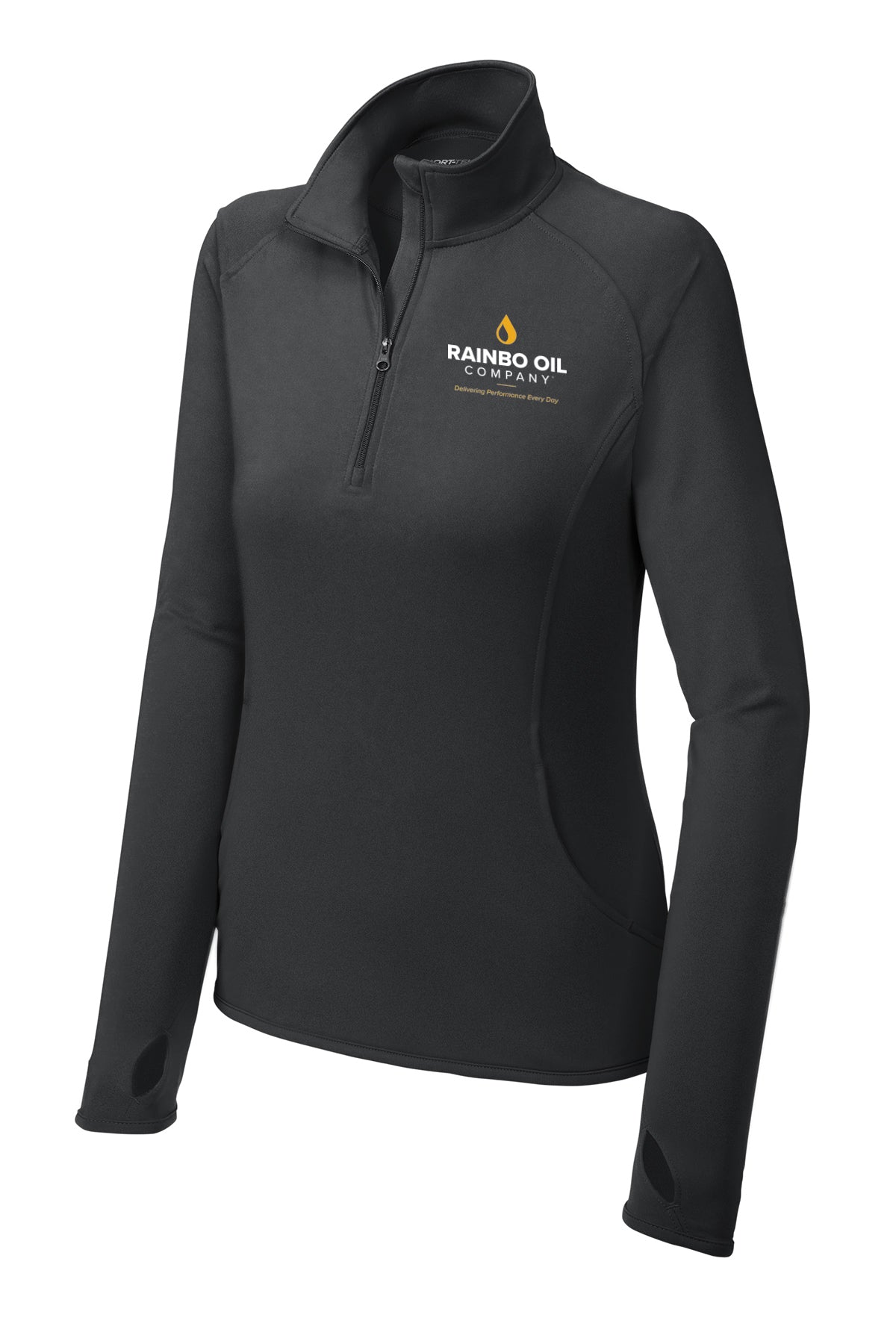 LST850- RAINBO OIL Sport-Tek® Ladies Sport-Wick® Stretch 1/4-Zip Pullover
