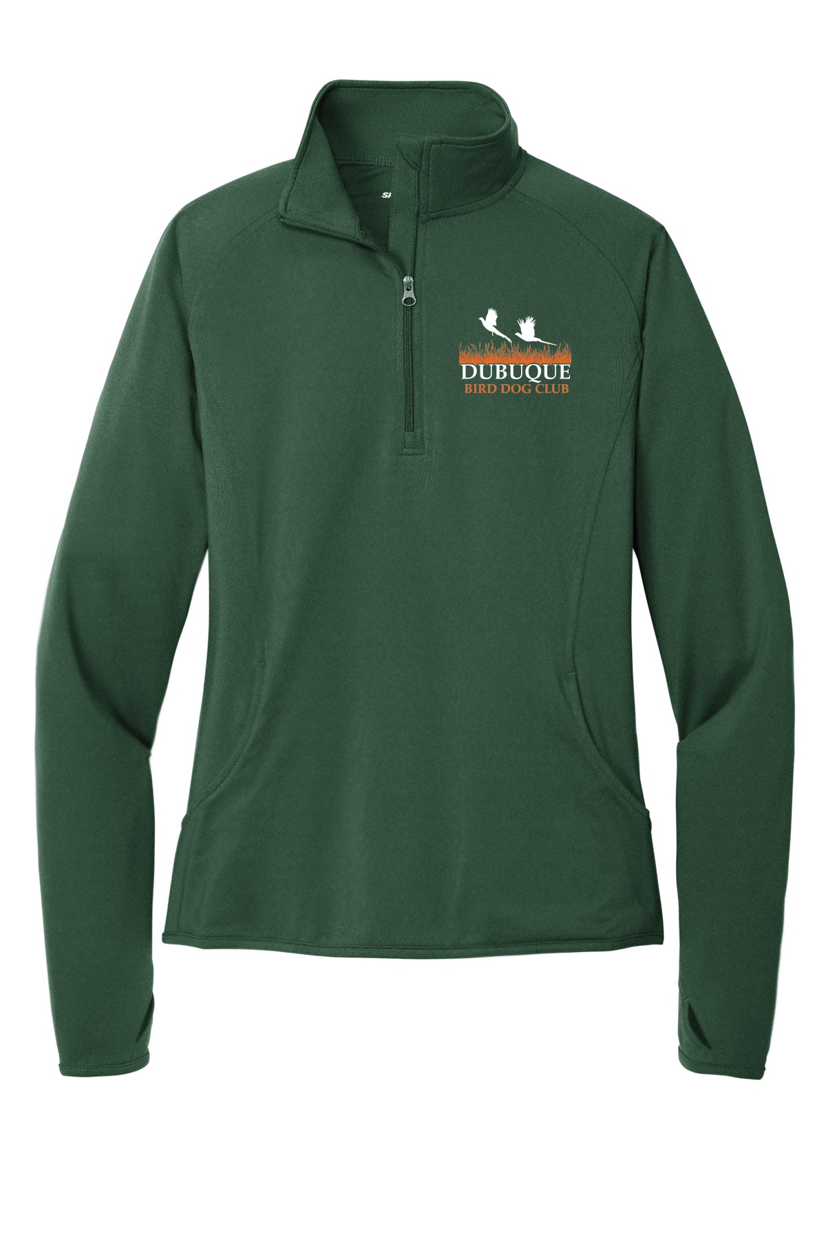 LST850- DBQ BIRD DOG CLUB Sport-Tek® Ladies Sport-Wick® Stretch 1/4-Zip Pullover