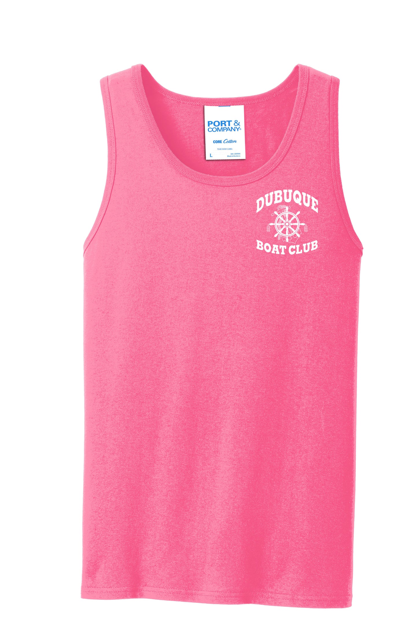 PC54TT- DBQ BOAT CLUB Port & Company® Core Cotton Tank Top