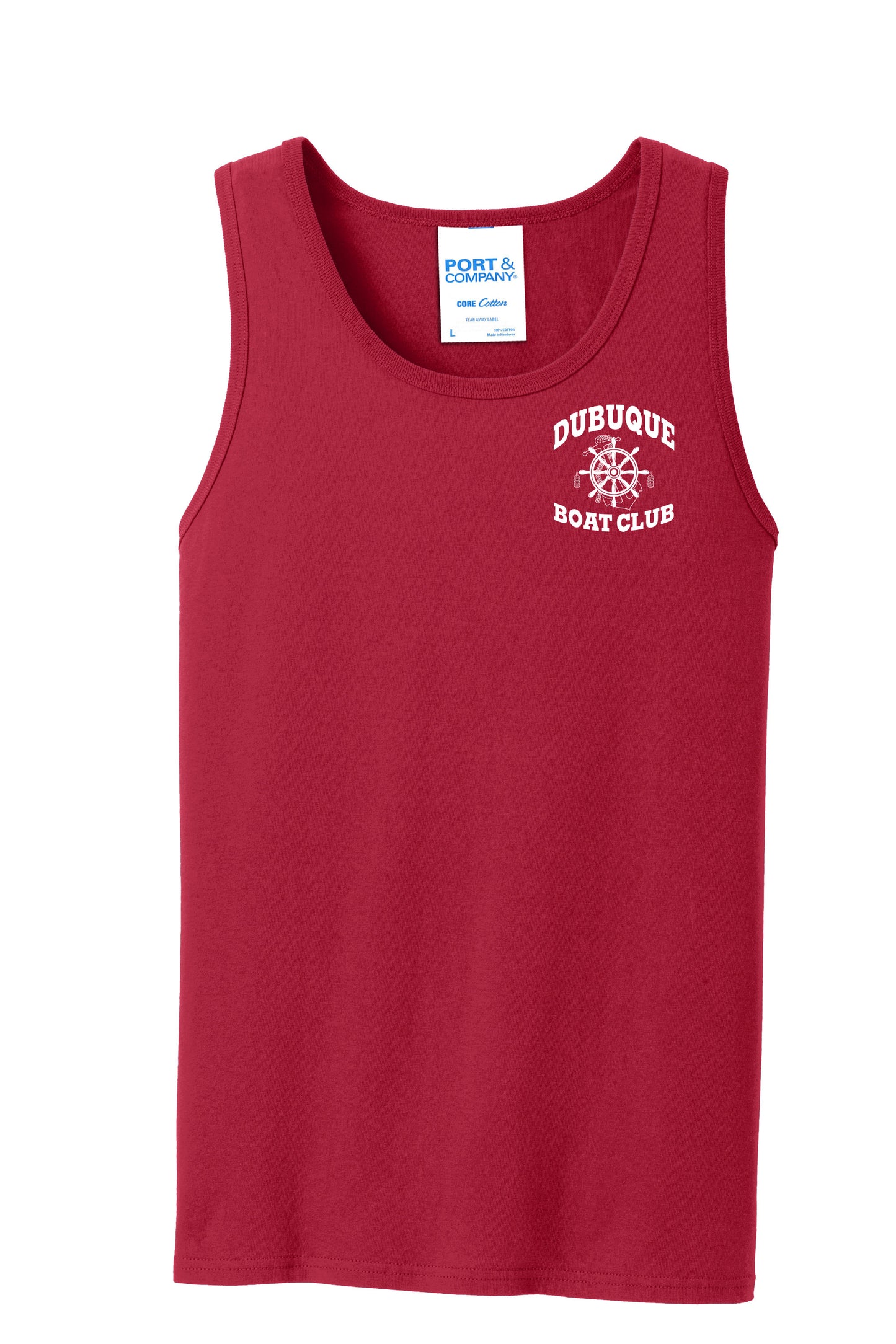 PC54TT- DBQ BOAT CLUB Port & Company® Core Cotton Tank Top