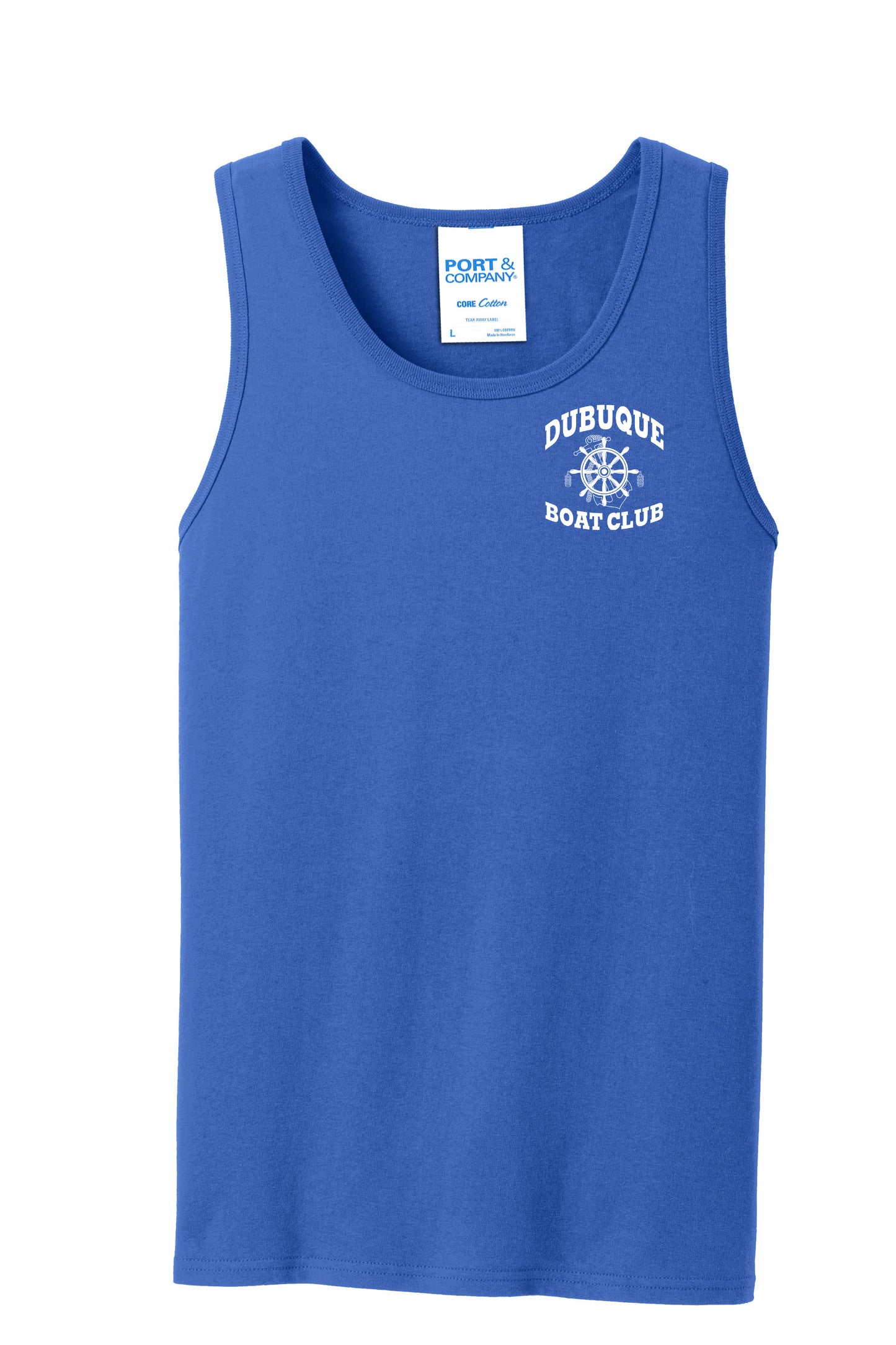 PC54TT- DBQ BOAT CLUB Port & Company® Core Cotton Tank Top