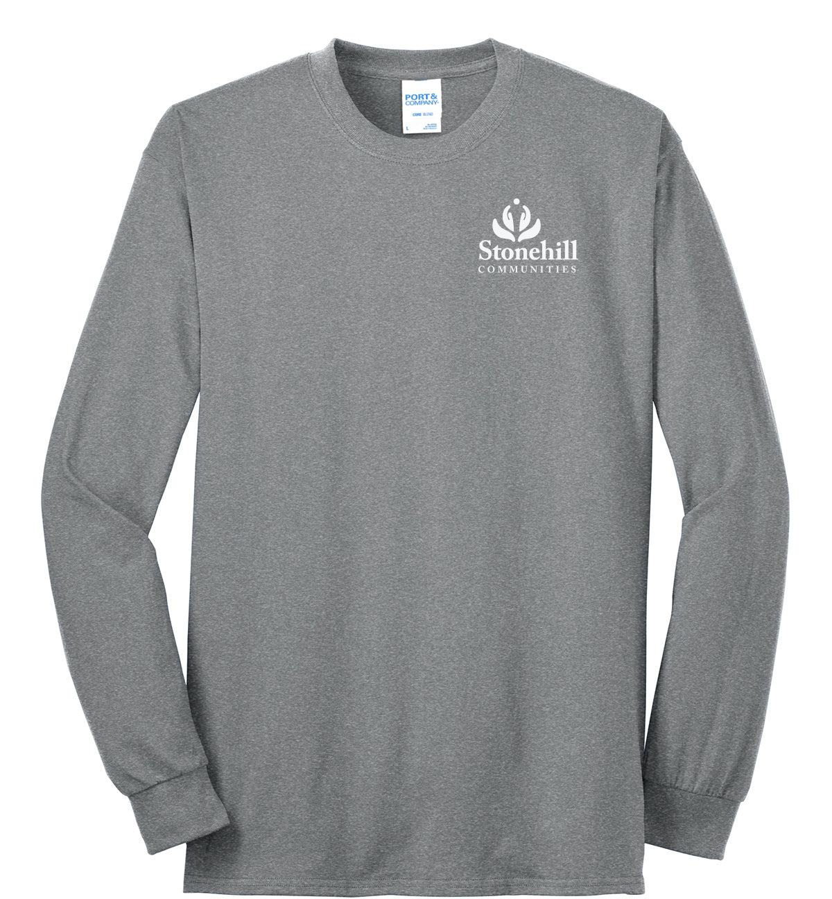 PC55LS- STONEHILL Port & Company® Long Sleeve Core Blend Tee