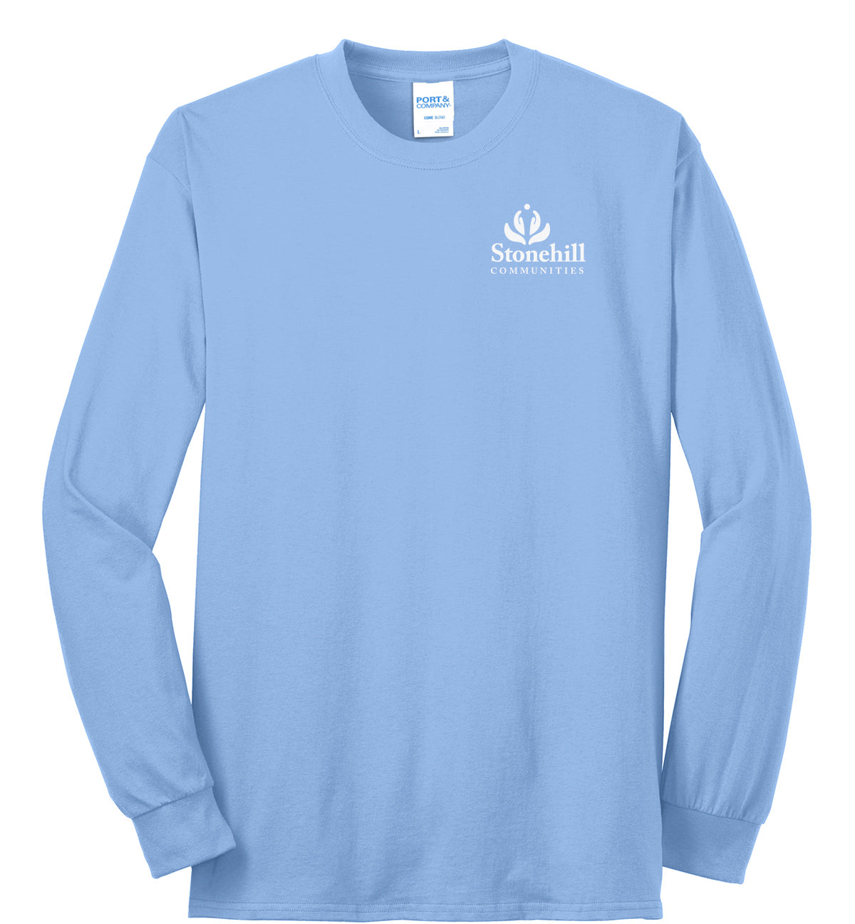 PC55LS- STONEHILL Port & Company® Long Sleeve Core Blend Tee
