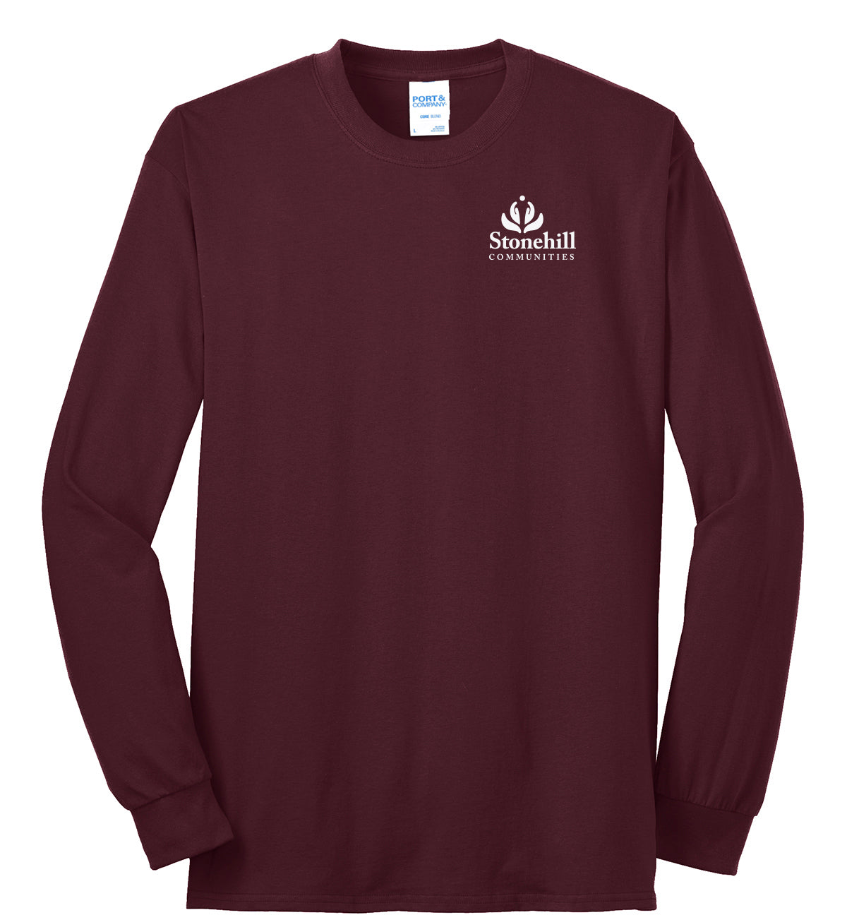 PC55LS- STONEHILL Port & Company® Long Sleeve Core Blend Tee