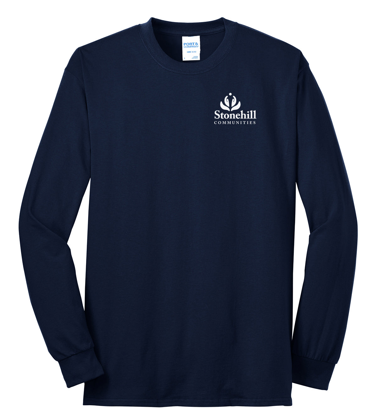 PC55LS- STONEHILL Port & Company® Long Sleeve Core Blend Tee