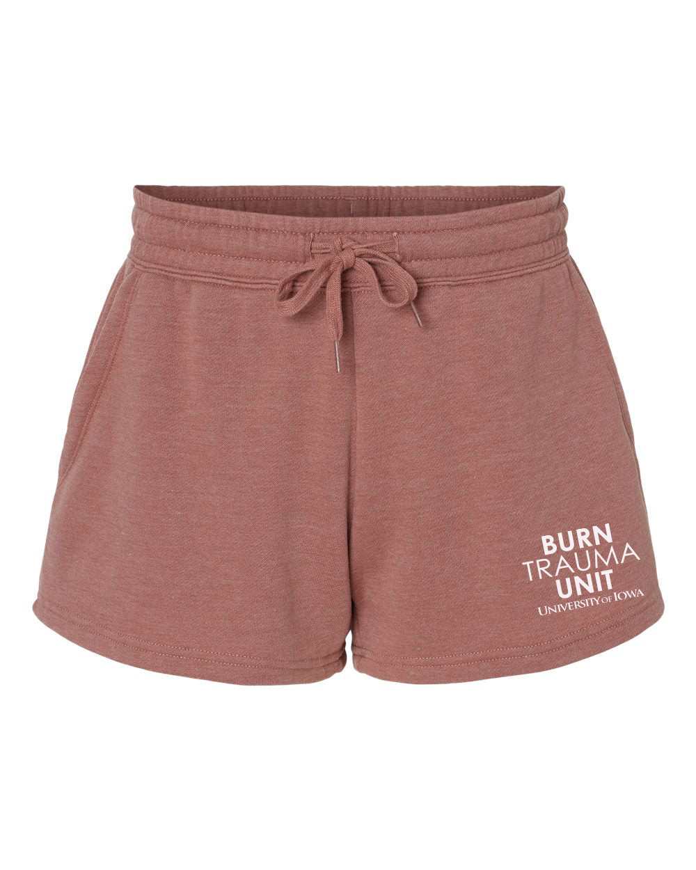 PRM20SRT- U OF I BURN UNIT Women’s Lightweight California Wave Wash Fleece Shorts