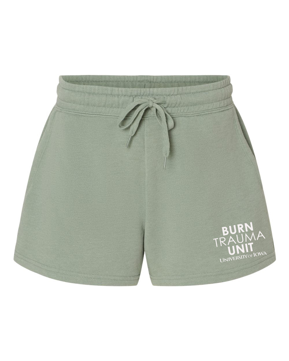 PRM20SRT- U OF I BURN UNIT Women’s Lightweight California Wave Wash Fleece Shorts