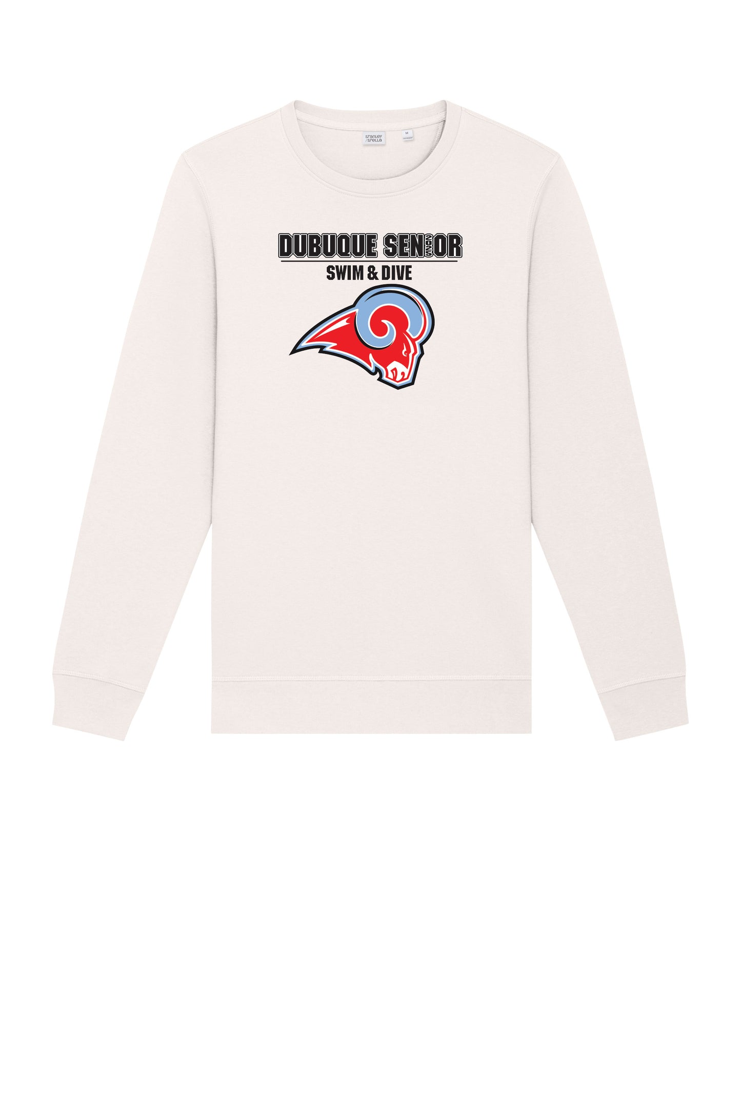 SXU010- DBQ SENIOR SWIM RAM HEAD Stanley/Stella Unisex Roller Crewneck Sweatshirt