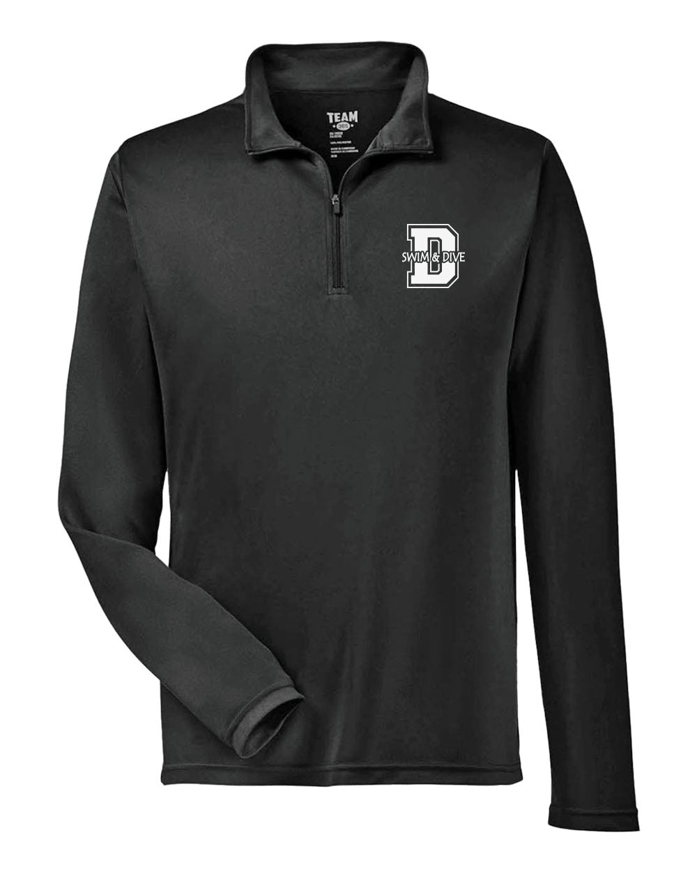 TT11- DBQ SENIOR MEN'S SWIM Men's Zone Performance Quarter-Zip Pullover