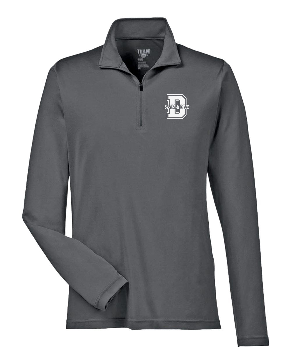 TT11- DBQ SENIOR MEN'S SWIM Men's Zone Performance Quarter-Zip Pullover