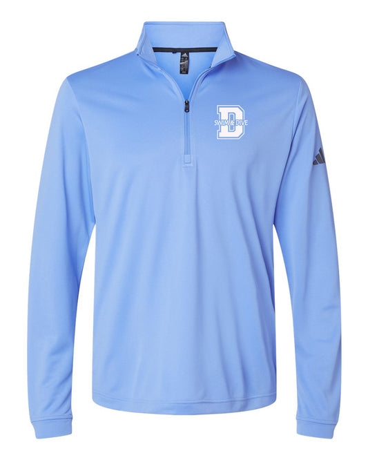 A401- DBQ SENIOR MEN'S SWIM Adidas - Lightweight Quarter-Zip Pullover