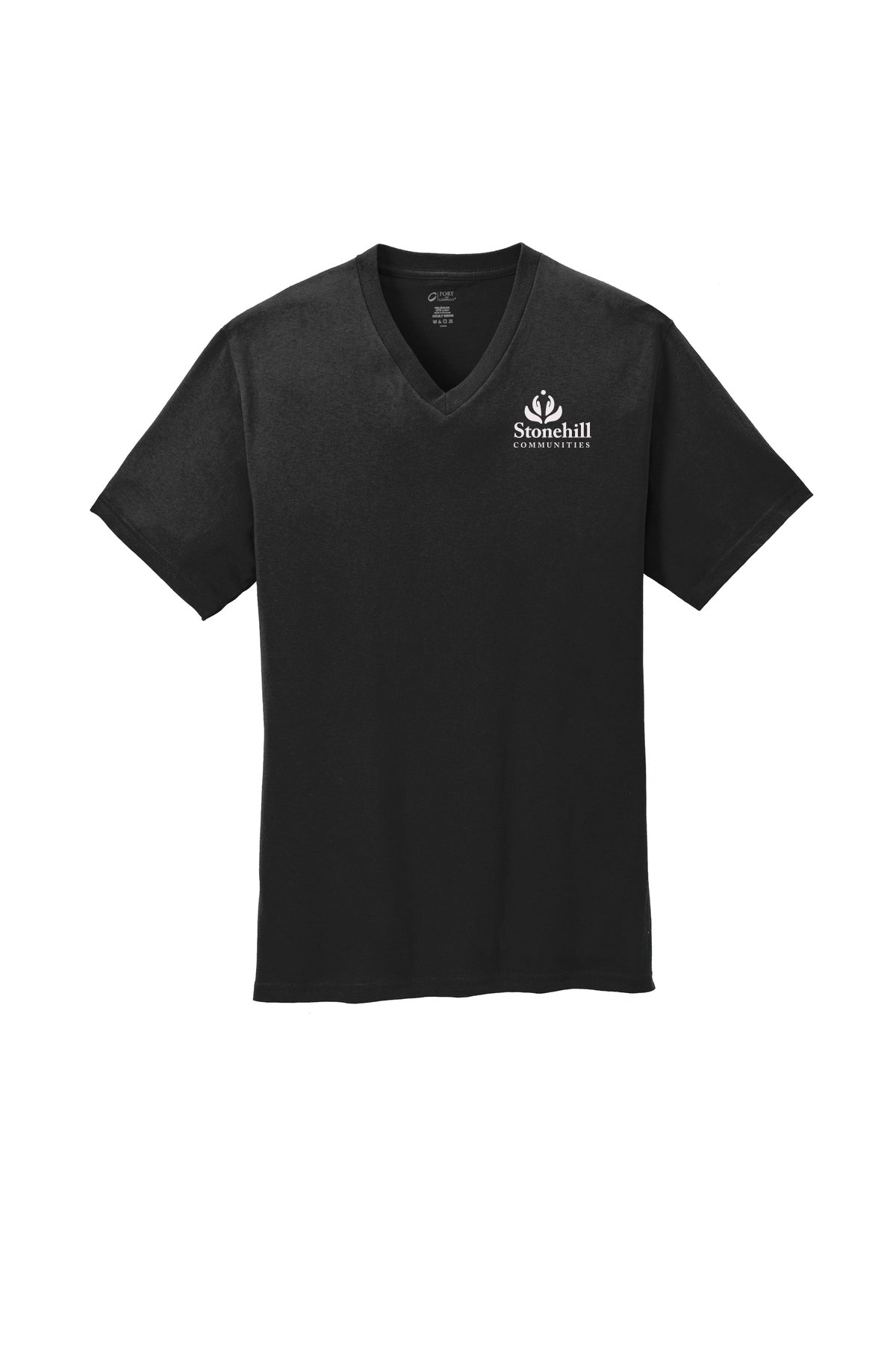 PC54V- STONEHILL Port & Company® Core Cotton V-Neck Tee