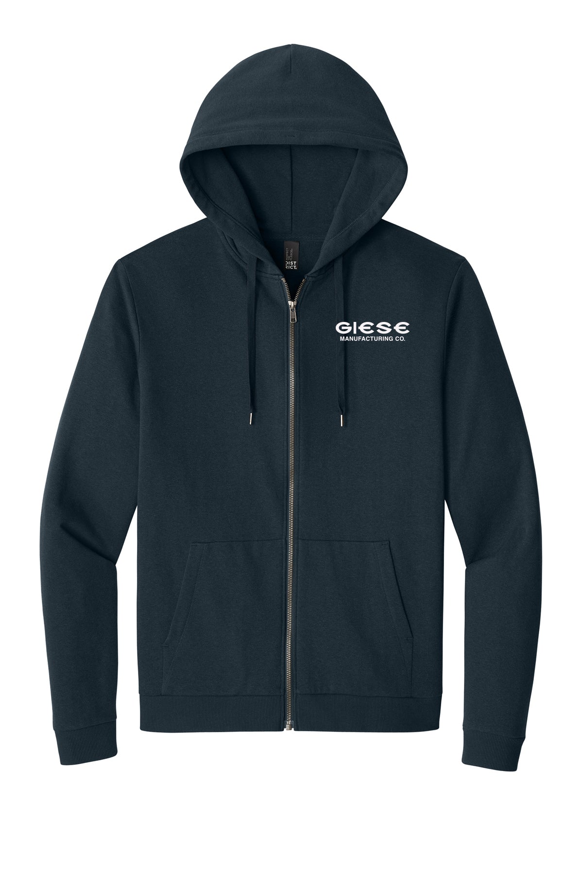 DT1302- GIESE MFG District® Perfect Tri® Fleece Full-Zip Hoodie