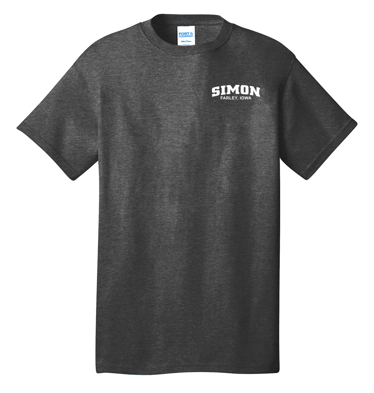 PC54T- SIMON CUSTOM FARMING Port & Company® Tall Core Cotton Tee