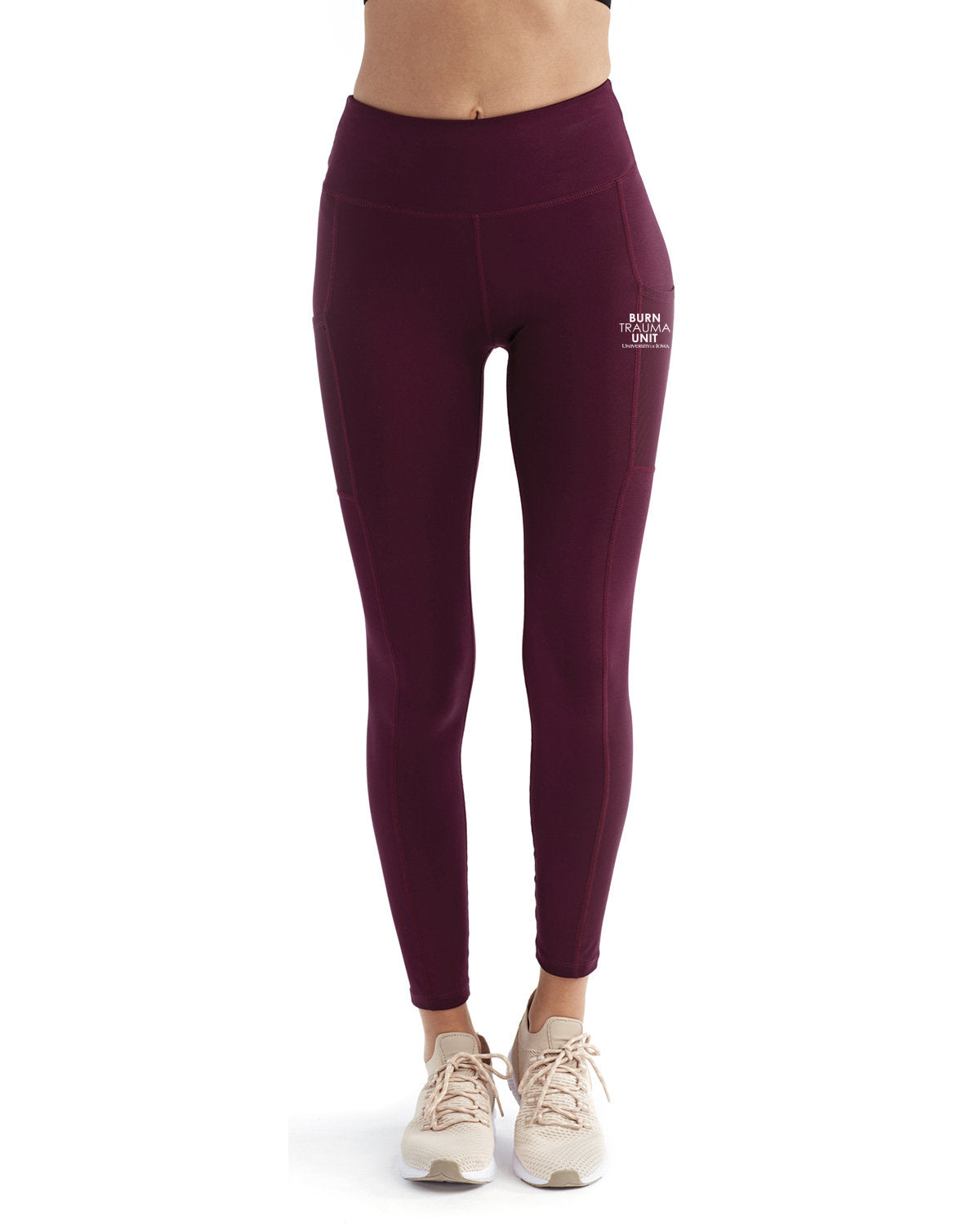 TD304- U OF I BURN UNIT TriDri Ladies' Mesh Pocket Danica Leggings