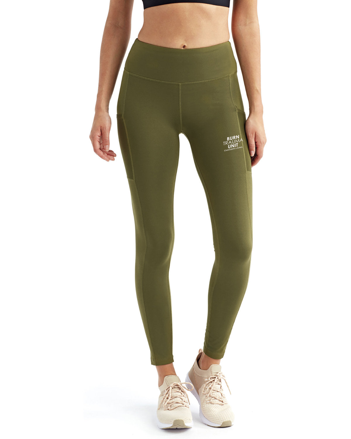 TD304- U OF I BURN UNIT TriDri Ladies' Mesh Pocket Danica Leggings
