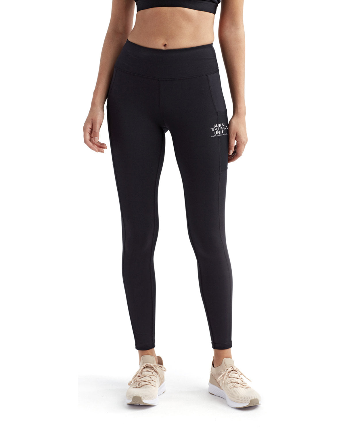 TD304- U OF I BURN UNIT TriDri Ladies' Mesh Pocket Danica Leggings
