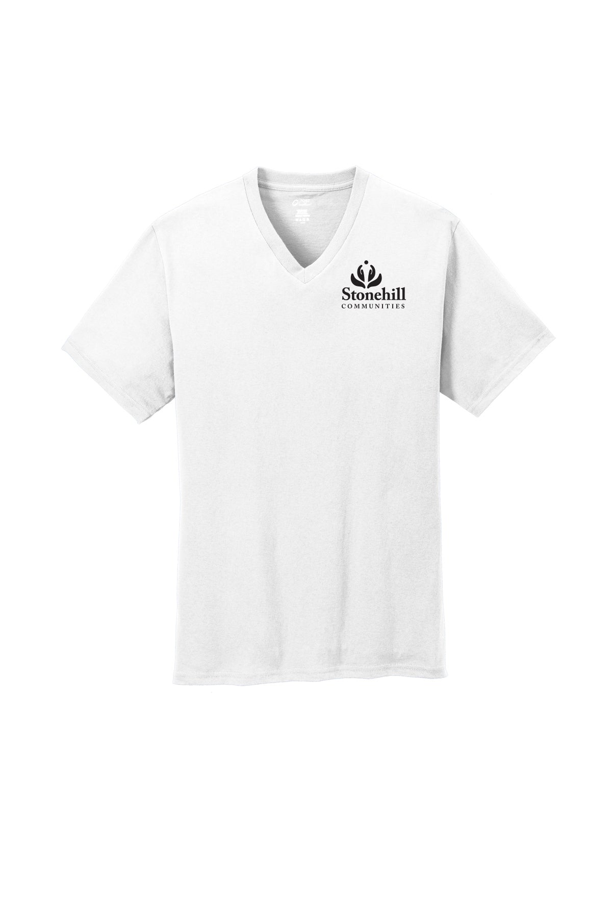 PC54V- STONEHILL Port & Company® Core Cotton V-Neck Tee