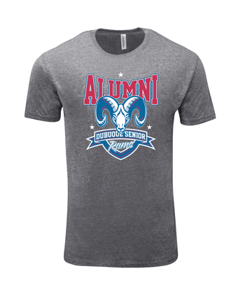 102A- DBQ SENIOR ALUMNI Grey Threadfast Apparel Unisex Triblend T-Shirt