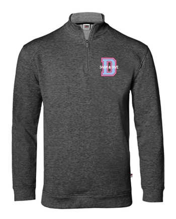 1060- DBQ SENIOR SWIM FitFlex French Terry Quarter-Zip Sweatshirt