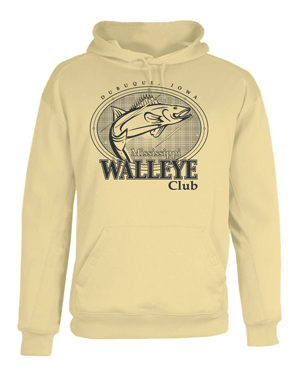 1454- MISSISSIPPI WALLEYE CLUB Performance Fleece Hooded Sweatshirt