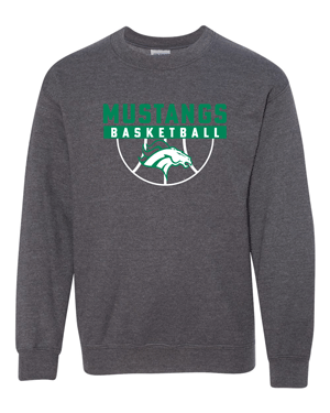 18000B- MUSTANG BASKETBALL Heavy Blend™ Youth Sweatshirt